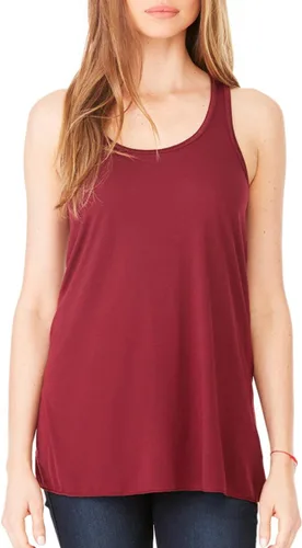 Vista 42 de Bella - Camiseta de tirantes para mujer, con espalda cruzada y holgada Athletic Heather