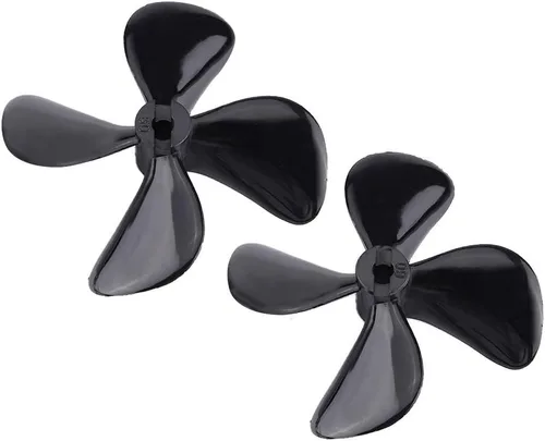 Tbest Hélice RC de 2 piezas, CCW/CW 4 palas de inmersión completa Hélices de barco RC para modelo 0.157 in 7 Vane 2.362 in Rc Prop 3/16
