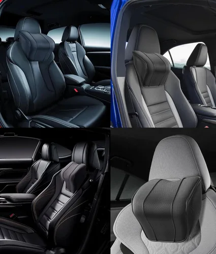 Vista 6 de Almohada para reposacabezas de automóvil, almohada para el cuello del automóvil para conducir, almohada de automóvil para aliviar el dolor
