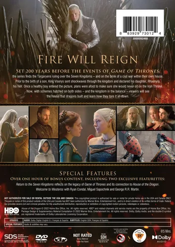 Vista 3 de House of the Dragon The Complete First Season DVD