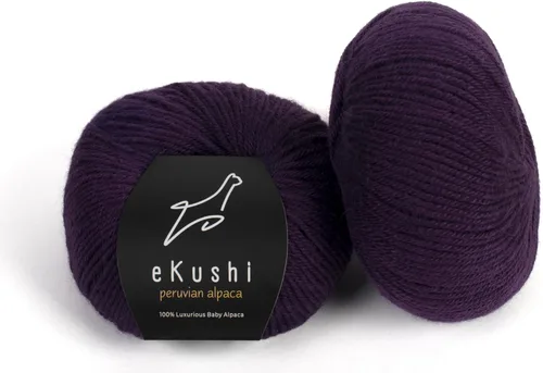 Vista 48 de 100% Hilo de Alpaca Baby para Tejer y Ganchillo - 1 Cono de Hilo Premium DK - Ligero, Hipoalergénico y Térmico Hecho en Perú - Ideal para Proyectos