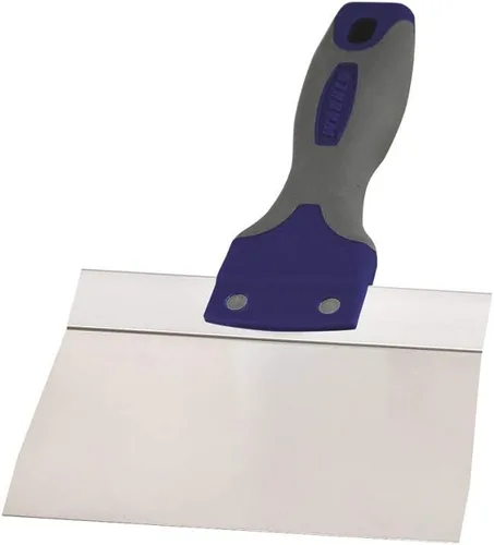 Warner 10916 ProGrip - Cuchillo de cinta para paneles de yeso de acero inoxidable, mango de agarre suave, 10916