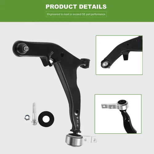 Vista 3 de SCITOO Juego de 8 piezas de suspensión delantera, 2 brazos de control inferiores con conjunto de rótula, 2 barras estabilizadoras, 2 interiores y 2