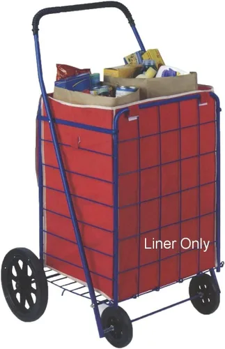 Vista 4 de Forro plegable para carrito de compras con cubierta superior de privacidad, resistente al agua, ligero, no tejido, material transpirable, se cierra