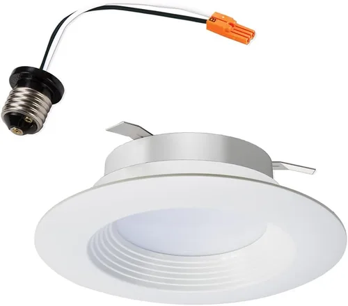 Vista 11 de HALO Marco para Luz LED Empotrada de 4 pulgadas con 5 Temperaturas de Color Seleccionables, Luz Empotrada Regulable para Modernización de Techo