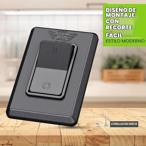 Vista 4 de Interruptor de encendido/apagado moderno de SPST único con tapa, 12 voltios, para RV, remolque, cámper, con etiqueta adhesiva (Negro)