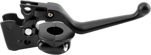 Vista 6 de M MATI Palanca de embrague y soporte de percha de montaje con conjunto de soporte negro para Harley Davidson Sportster 883 1200 Softail Dyna Electra