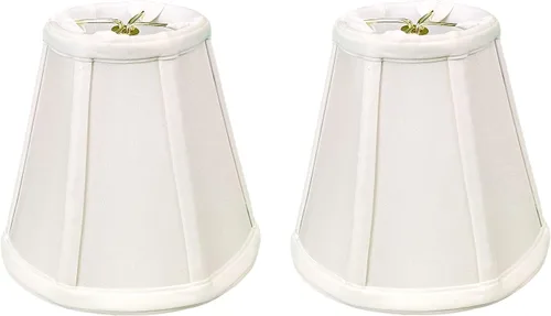 Vista 194 de Royal Designs, Inc. BS-707FC-6AGL Deep Empire Basic - Pantalla para lámpara con clip de llama, 3.5 x 6 x 5.75 pulgadas, color dorado antiguo