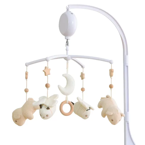 Vista 12 de Móvil para Cuna 35 Canciones de Cuna, Móviles de Algodón para Bebés para Cunas y Pack N Play, Fácil de Instalar, Juguetes de Animales de Peluche