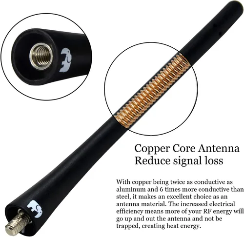 Vista 3 de ONE250 Antena de goma flexible de 7 pulgadas, compatible con Nissan - Frontier (1998-2021), Titan (2004-2023), Rogue (2008-2021), Pathfinder