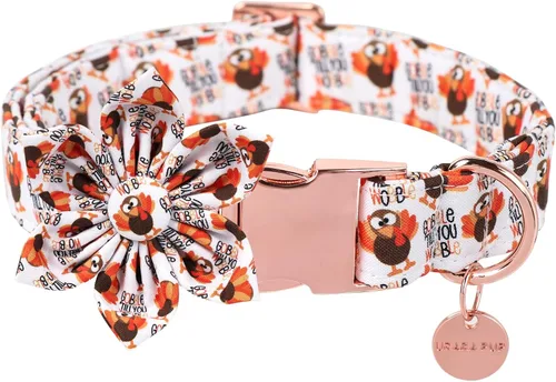 Vista 25 de Collar de Navidad para perro con pajarita, collar de Navidad para cachorros, hembras, machos, perros o gatos, collares con lazo con hebilla de metal
