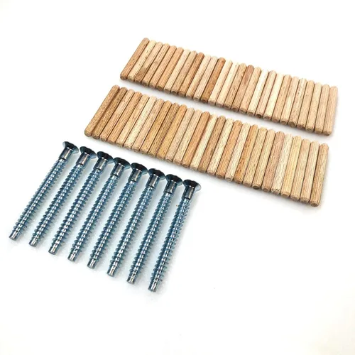 Vista 3 de ReplacementScrews Kit de hardware compatible con IKEA KALLAX 4 x 4 estante 003.601.44 - Todos los tornillos (104321) y clavijas (101339)