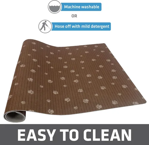 Vista 5 de Drymate Forro para jaula de perro, absorbe la orina, impermeable, antideslizante, lavable, almohadilla para orina de cachorro para entrenamiento