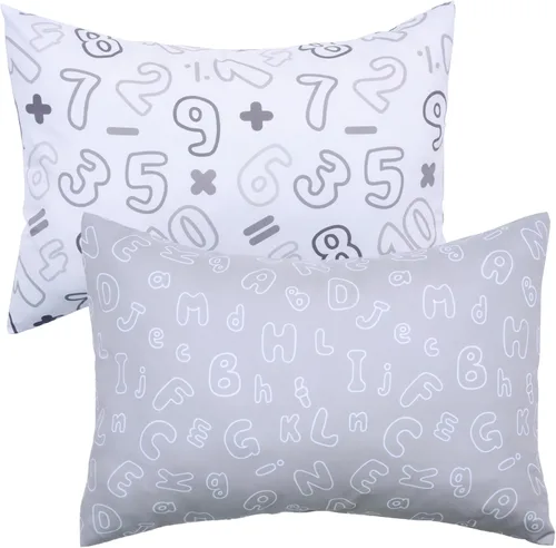 Vista 19 de Fundas de almohada para niños pequeños, paquete de 2 fundas de almohada que se adaptan a almohadas de 13 x 18 o 12 x 16 pulgadas, funda de almohada
