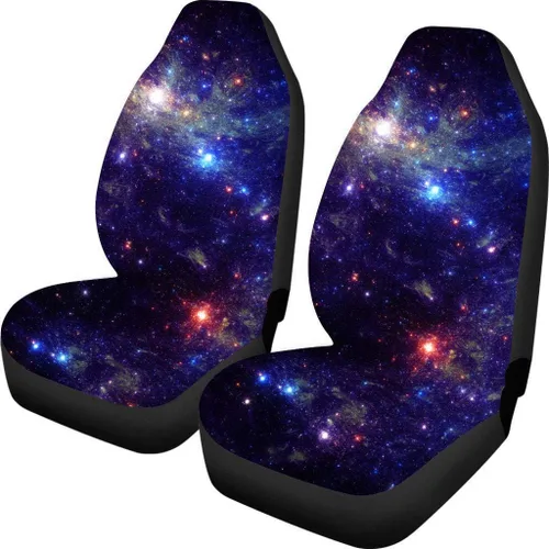 Vista 24 de 2 fundas para asientos delanteros del auto únicamente, diseño 3D colorido y floral para mujeres, accesorios de ajuste universal