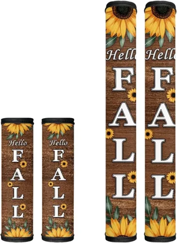 Vista 30 de Candy - Juego de 4 fundas para manija de puerta de refrigerador, decoración navideña, para cocina, mantiene tu nevera, microondas, horno