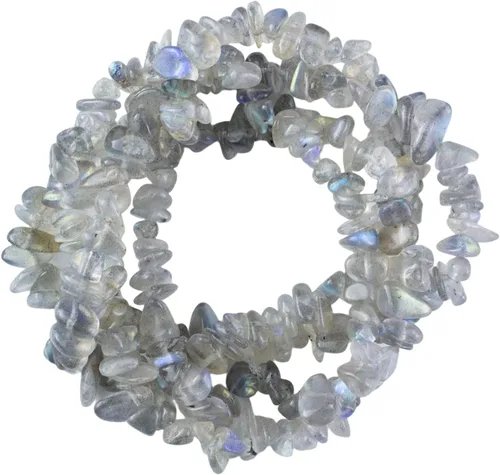 Vista 25 de 31 pulgadas Cuentas de Piedra de Astillado Piedras Preciosas Sueltas con Orificios para Hacer Joyas (Amazonita)