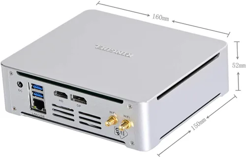 Vista 5 de KINGDEL Mini PC con 8 GB DDR4 RAM 128 GB SSD 8ª generación Core i5 CPU 4 núcleos (hasta 4.00 GHz) Computadora de escritorio 4K Ultra-HD Streaming