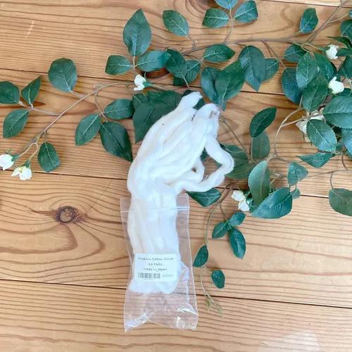 Vista 6 de Plata japonesa de algodón orgánico de 13 pies 100% orgánico sin blanquear [fabricado en Japón] (paquete de 1)