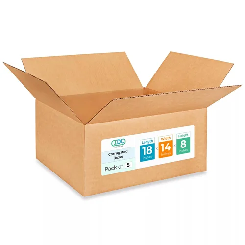 Vista 71 de IDL Packaging Paquete de 5 cajas de envío altas de 8 x 8 x 48 pulgadas, extra resistentes de 200 libras frente a caja regular, cajas de mudanza