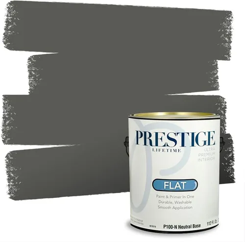 Vista 113 de PRESTIGE Paints - Pintura interior e imprimación en uno, 1 galón, cáscara de huevo, pimienta envejecida