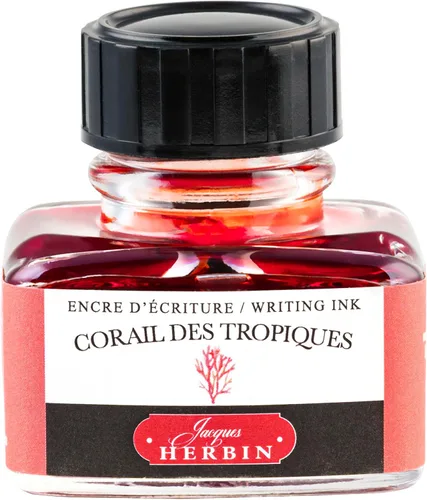 Vista 14 de Tinta para pluma estilográfica Herbin - Botella de 30 ml - Bleu Azur