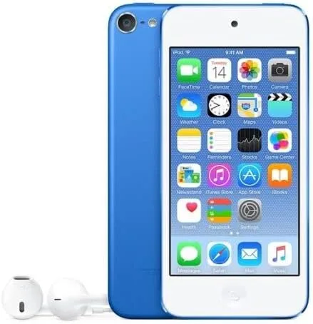 Reproductor de música compatible con MP4/MP3 - Apple iPod Touch de 6ª generación (128GB) (Azul, 128GB) (Reacondicionado)