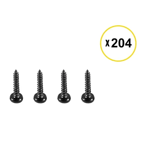 Vista 4 de Akenow Paquete de 51 balaustres de cubierta de 32.25 x 1, husillos de cubierta de metal con tornillos, balaustres de hierro para barandillas