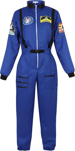 Disfraz de astronauta para mujer, traje enterizo de piloto de la fuerza aérea, traje para fiesta de disfraces para Halloween