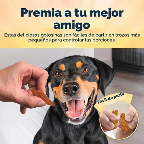 Vista 4 de Blue Buffalo True Chews - Golosinas para perros, hechas en EE. UU. con ingredientes naturales, receta de tocino de pollo, bolsa de 12 onzas