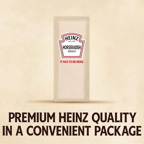 Vista 3 de Heinz Paquete individual de salsa de rábano picante (paquetes de 0.4 onzas, paquete de 200)
