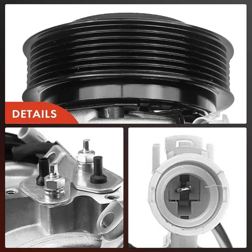 Vista 8 de A-Premium Compresor A/C con embrague compatible con Mitsubishi Montero 3.5L 3.8L 2001-2006