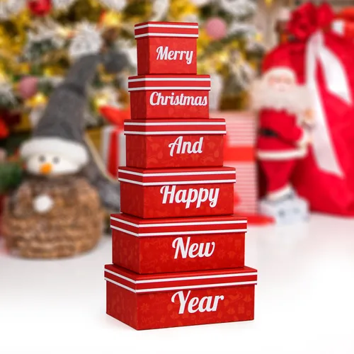 Vista 7 de Cestas de Regalo de Navidad - Torre de Cestas de Regalo de Nueces Indulgentes de 6 Niveles Rellena de Aperitivos y Nueces - Regalo de Navidad