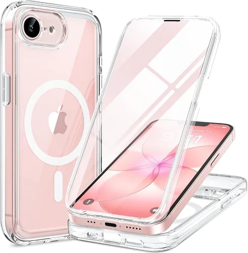 Vista 66 de Miracase Glass Series - Funda para iPhone 11 de 6.1 pulgadas, funda resistente de cuerpo completo mejorado con protector de pantalla de vidrio Negro