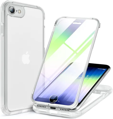 Vista 71 de Miracase Glass Series - Funda para iPhone 11 de 6.1 pulgadas, funda resistente de cuerpo completo mejorado con protector de pantalla de vidrio Negro