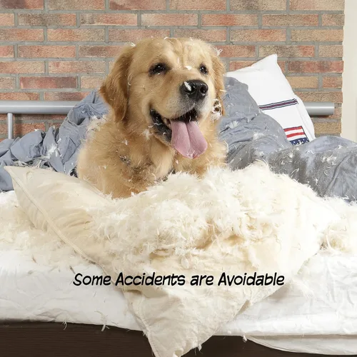 Vista 5 de PETMAKER Pet Gate - Puerta para perros para puertas, escaleras o casa - Independiente, plegable, estilo acordeón, valla de madera para perros