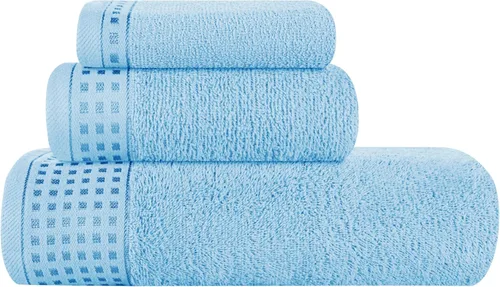 Vista 12 de GLAMBURG Juego de 2 toallas de baño de gran tamaño 100% algodón de 28 x 55 pulgadas, ultra suaves, altamente absorbentes, compactas, de secado