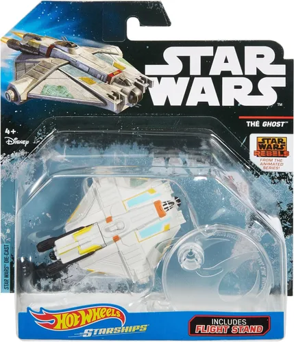 Vista 4 de Hot Wheels Star Wars Rogue One nave espacial, Ghost (Rebels)
