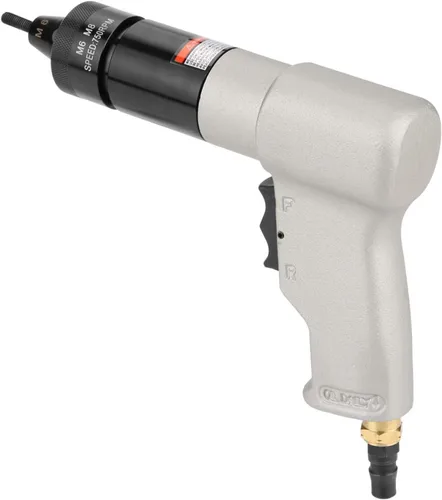 Vista 8 de Pistola neumática de tuerca de remache, 600 rpm, remachadora neumática con autobloqueo para M6 M8 con mandril de tuerca y válvula de aire