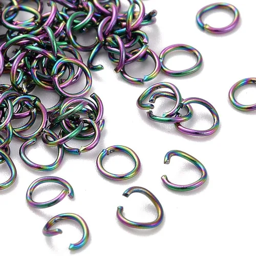 Vista 16 de HDSupplies 100 anillos de acero inoxidable 304 en tono negro, calibre 18 de 0.236 in (0.039 pulgadas de grosor)