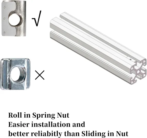 Vista 4 de BELLA BAYS 40Series 10Sets de conector interior negro en forma de L, conector de esquina oculta, accesorios de extrusión de aluminio 4040