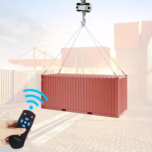 Vista 5 de Hyindoor Escala de grúa de 4,409.2 lbs de 4400 libras, escala colgante digital de 2 toneladas con control remoto, báscula electrónica industrial