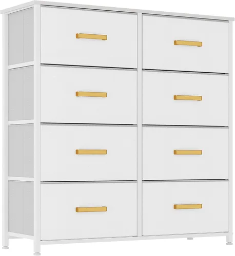 Vista 9 de YITAHOME Cómoda con 8 cajones – Torre de tela para dormitorio, cómoda y cómoda con cajones, torre de almacenamiento de tela, unidad organizadora