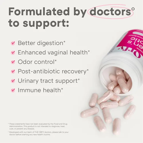 Vista 2 de Probióticos completos para mujeres – Salud vaginal, UT, digestiva e inmunológica – 60 mil millones de UFC, 16 cepas probióticas, prebióticos