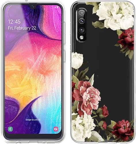 Vista 2 de Funda para Galaxy A50/Galaxy A50S/Galaxy A30S Clear Case para niñas y mujeres, TPU suave a prueba de golpes, funda protectora transparente