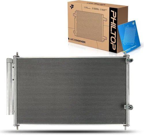 Vista 70 de PHILTOP Reemplazo del condensador de aire acondicionado para Ram1500 2003-2008, Ram2500 2003-2008, Ram3500 2003-2008, para OEM 5072993AB, 5072993AA