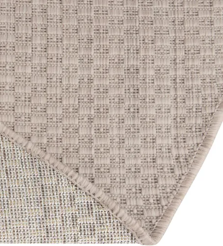 Vista 4 de Rugs.com Outdoor Solid Collection - Alfombra de pelo plano beige de 2 x 3 pulgadas, perfecta para entradas, cocinas, rincones de desayuno, piezas