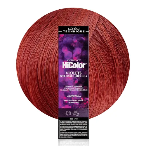 Vista 7 de L'Oréal Technique HiColor Violet & Blacks Permanent Hair Color - Anti-Breakage Ceramide R Complex, Multi-Lift with No Brassiness, For Dark Bases
