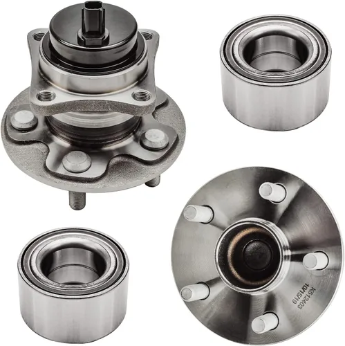 Vista 240 de Detroit Axle - Kit de cubos de rodamiento de rueda delantera de 6 piezas para Dodge Dart 2013-2016, Chrysler 200 2015-2017, 2 cojinetes de rueda