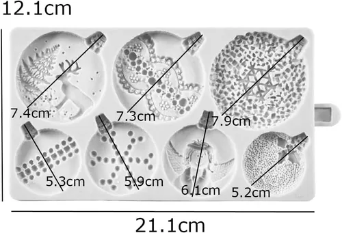 Vista 4 de ZHUOJIE Bolas de Navidad Bola de nieve Molde de silicona Fondant Cake Decorating Mold Sugarcraft Chocolate Baking Tool para pasteles Forma de goma